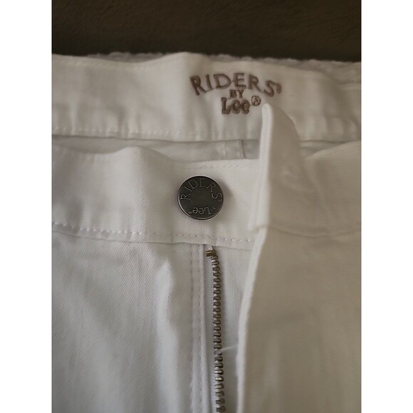 New Riders By Lee Classic Fit Capri White Size 16 - Picture 2 of 5